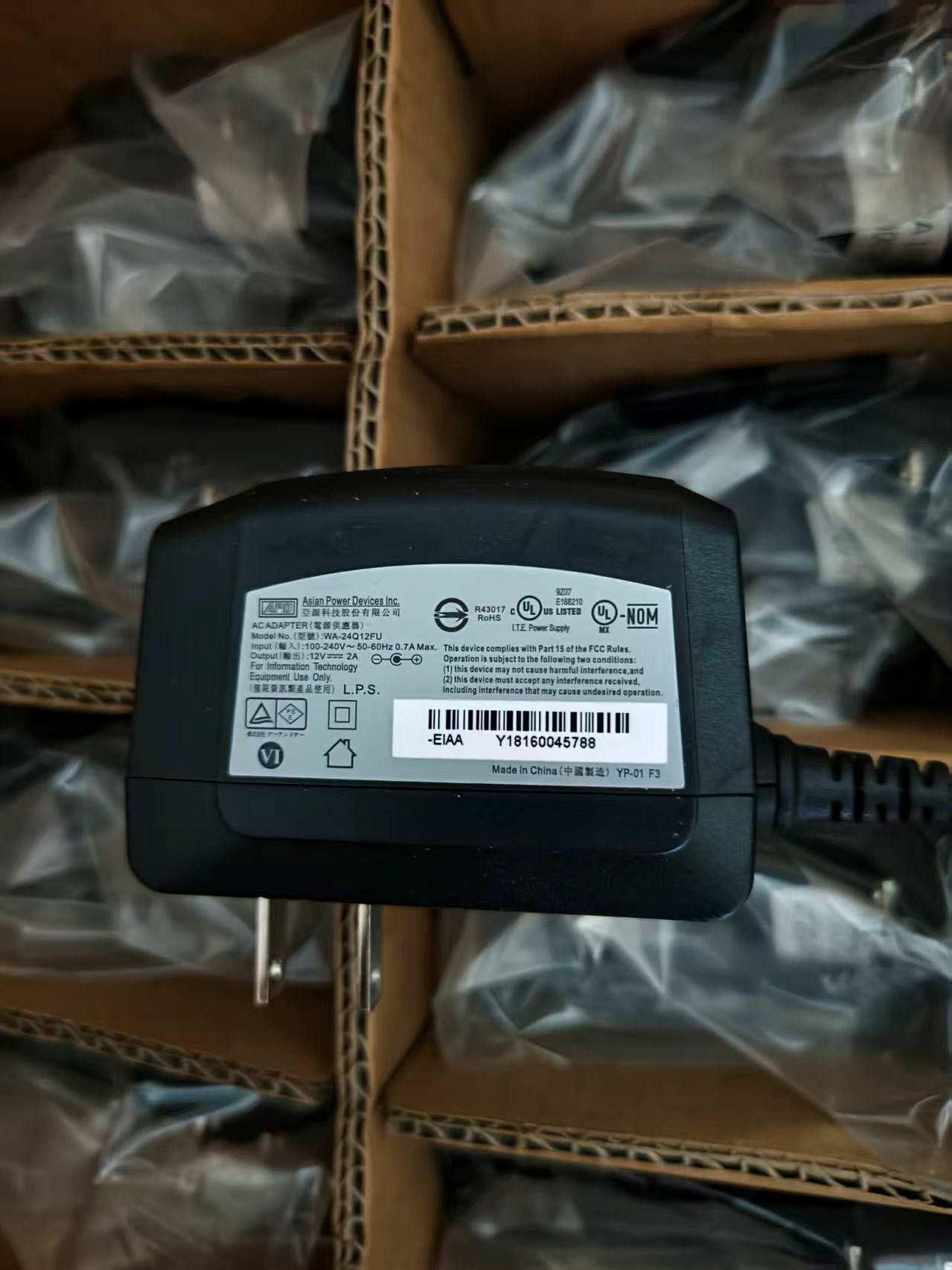 *Brand NEW*Genuine APD WA-24Q12FU WA-24Q12R 12V 2A 24W AC Adapter Power Supply